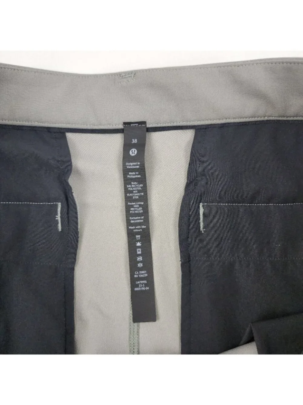 Lululemon Shorts Mens 38 Gray Green ABC Classic Fit 7